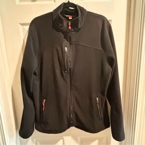 Black Diamond Double Diamond Men’s Fleece Zip Up Jacket Black Size Large